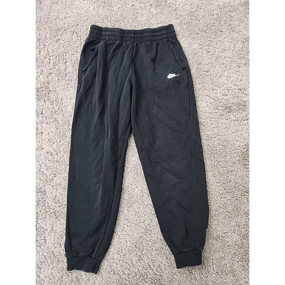 Nike Sweatpants Youth XL Black Jogger Swoosh Logo Sportswear Athleisure
